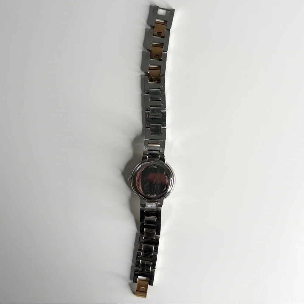 Fossil Womens Watch Silver Bronze Gemmed WR 5ATM ES3629